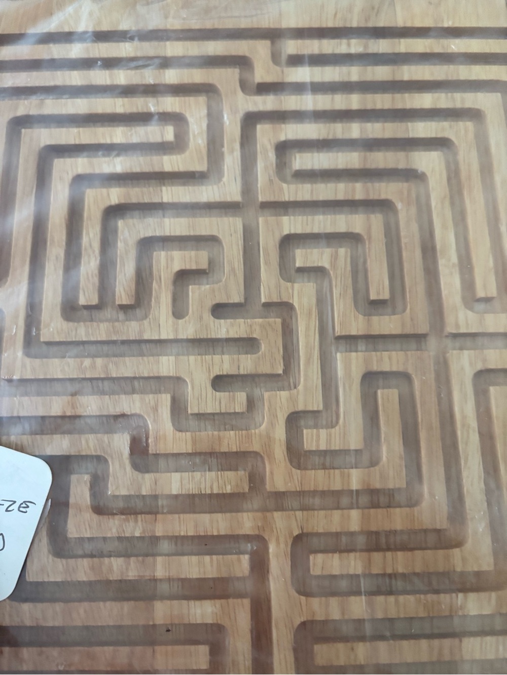 Vintage Wooden Labyrinth Puzzle Game - Natural Wood Final Sale